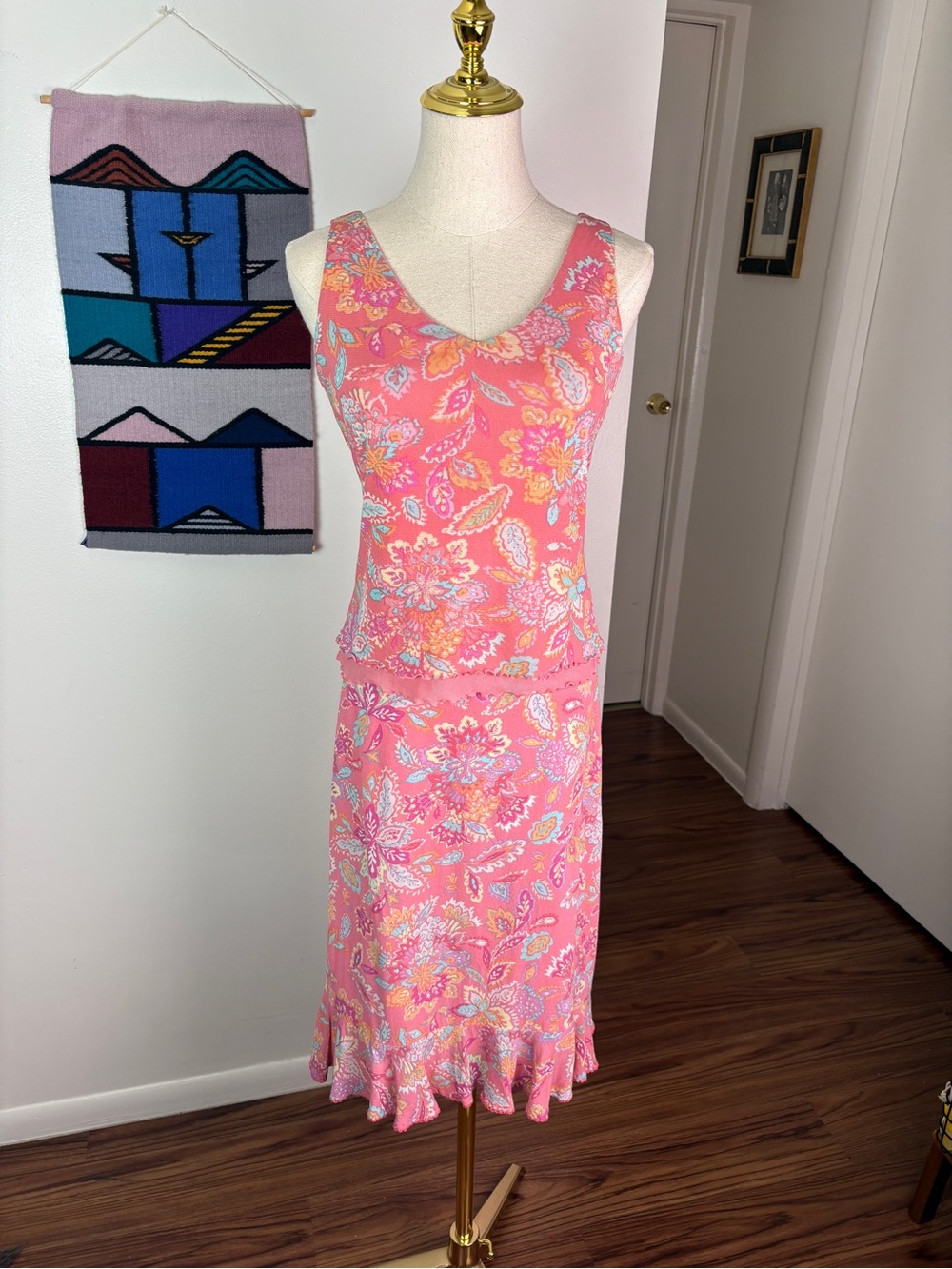 VTG Y2K Matching Set with Paisley Print by Sigrid Olsen